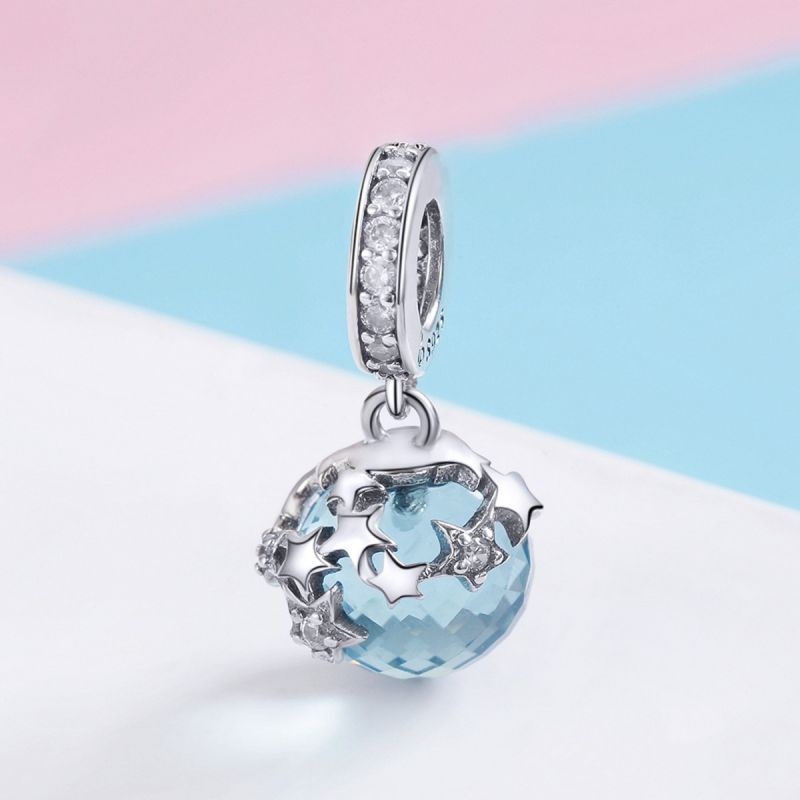 Casual Shiny Star Moon Sterling Silver Inlay Zircon Jewelry Accessories display picture 6