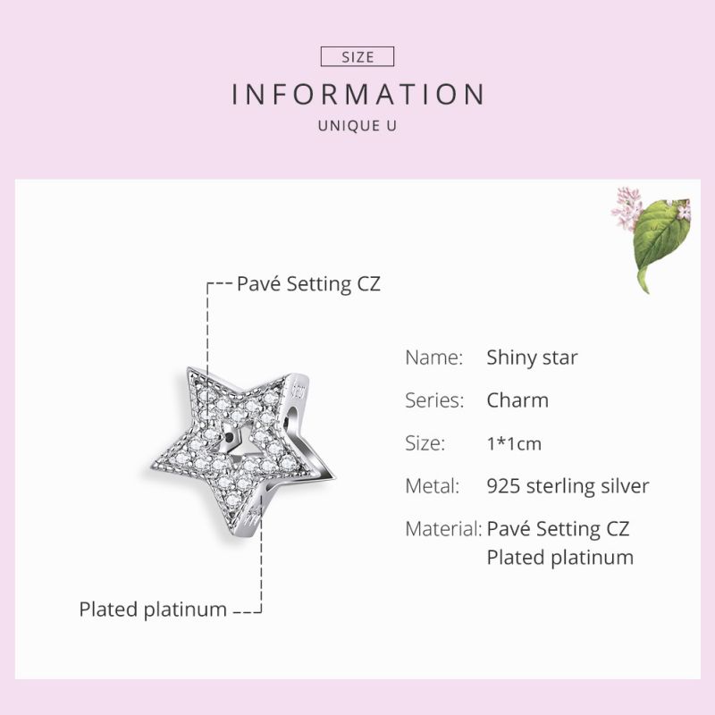 Casual Shiny Star Moon Sterling Silver Inlay Zircon Jewelry Accessories display picture 3