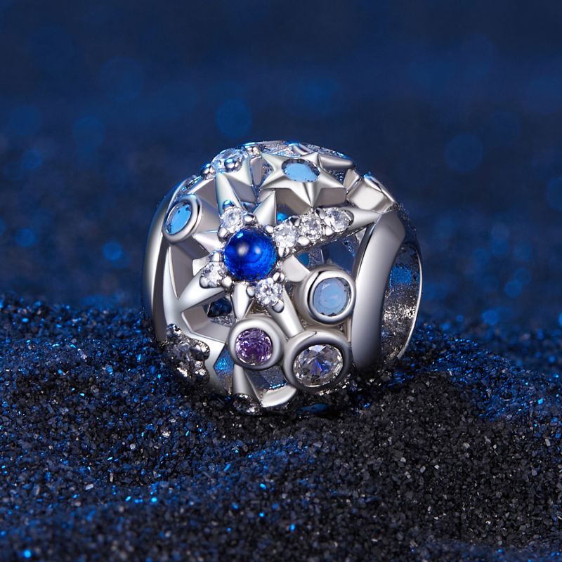 Décontractée Brillant Star Lune Argent Sterling Incruster Zircon Bijoux Accessoires display picture 34