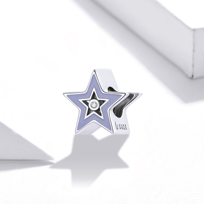 Casual Shiny Star Moon Sterling Silver Inlay Zircon Jewelry Accessories display picture 35