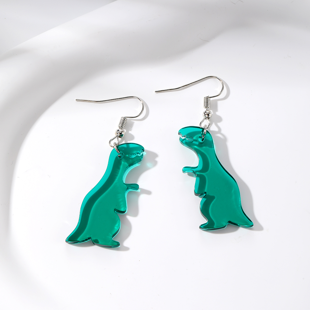 Wholesale Jewelry Cute Simple Style Dinosaur Arylic Drop Earrings display picture 4