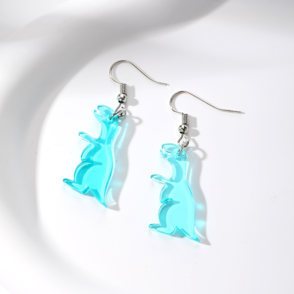Wholesale Jewelry Cute Simple Style Dinosaur Arylic Drop Earrings display picture 5