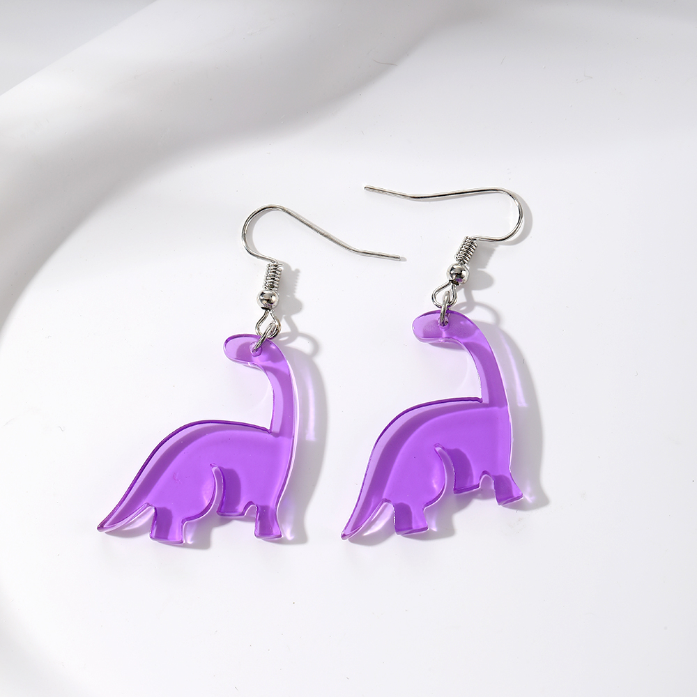 Wholesale Jewelry Cute Simple Style Dinosaur Arylic Drop Earrings display picture 6
