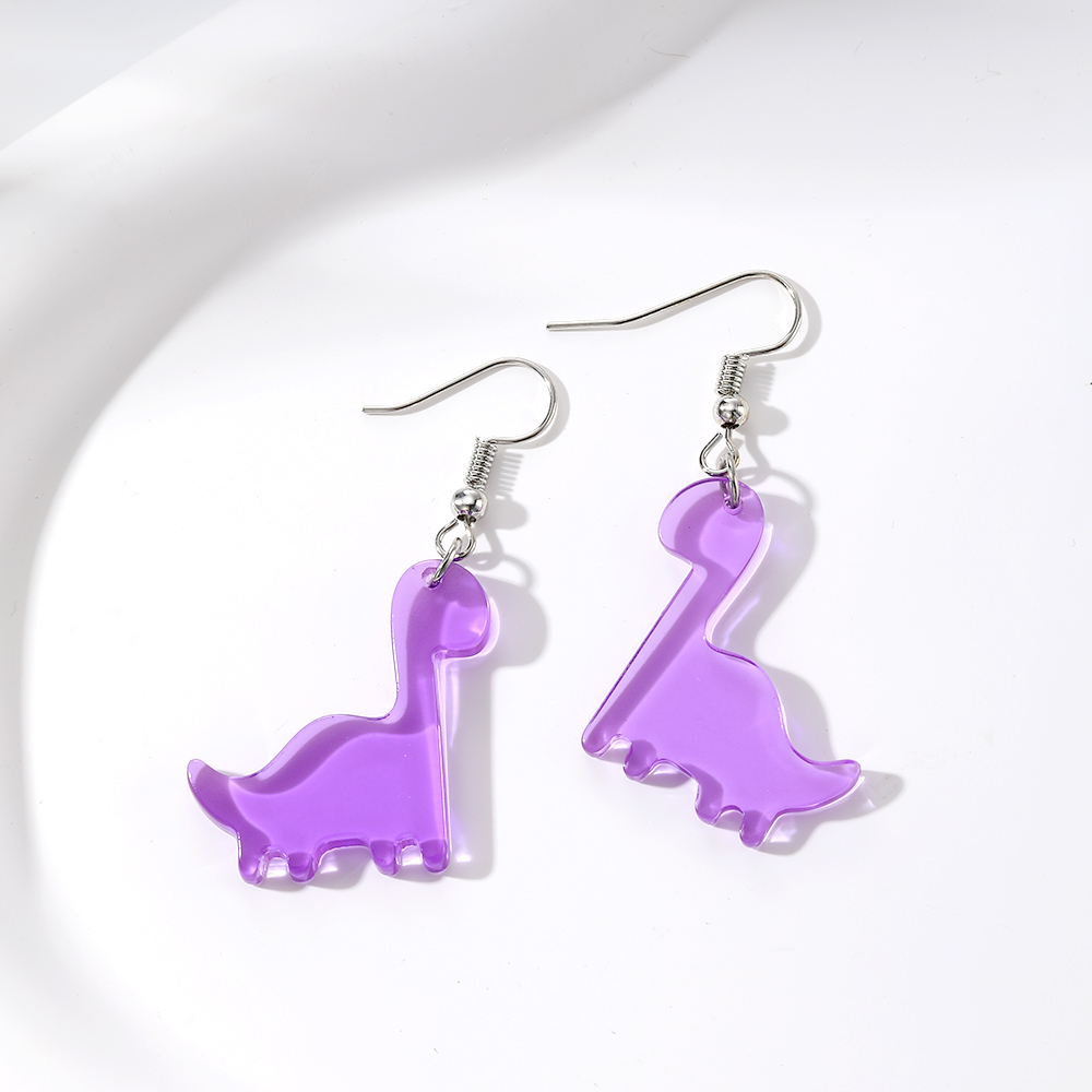 Wholesale Jewelry Cute Simple Style Dinosaur Arylic Drop Earrings display picture 1
