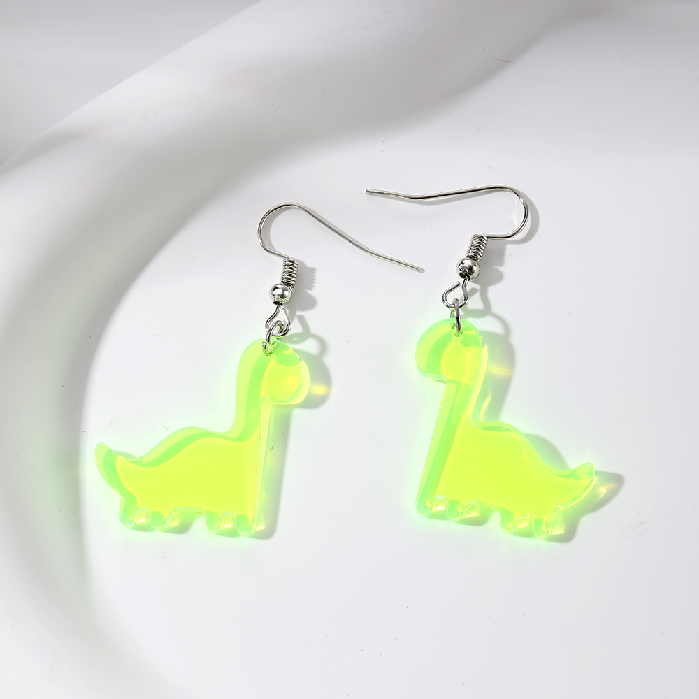 Wholesale Jewelry Cute Simple Style Dinosaur Arylic Drop Earrings display picture 2