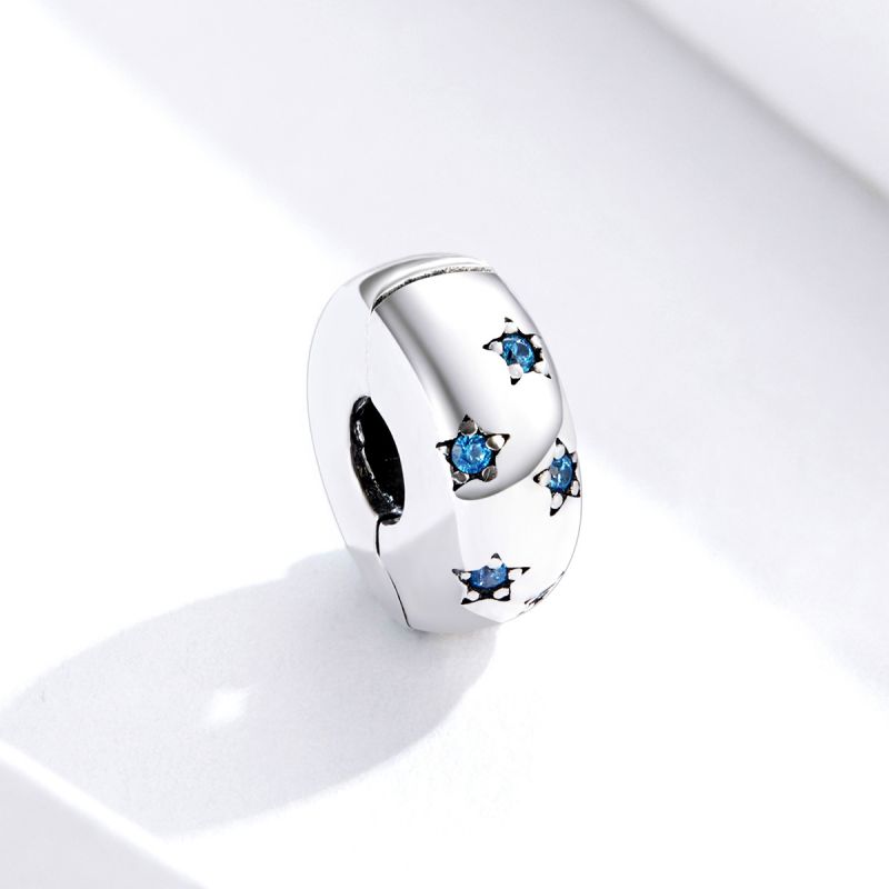 Casual Star Sterling Silver Inlay Zircon Jewelry Accessories display picture 3