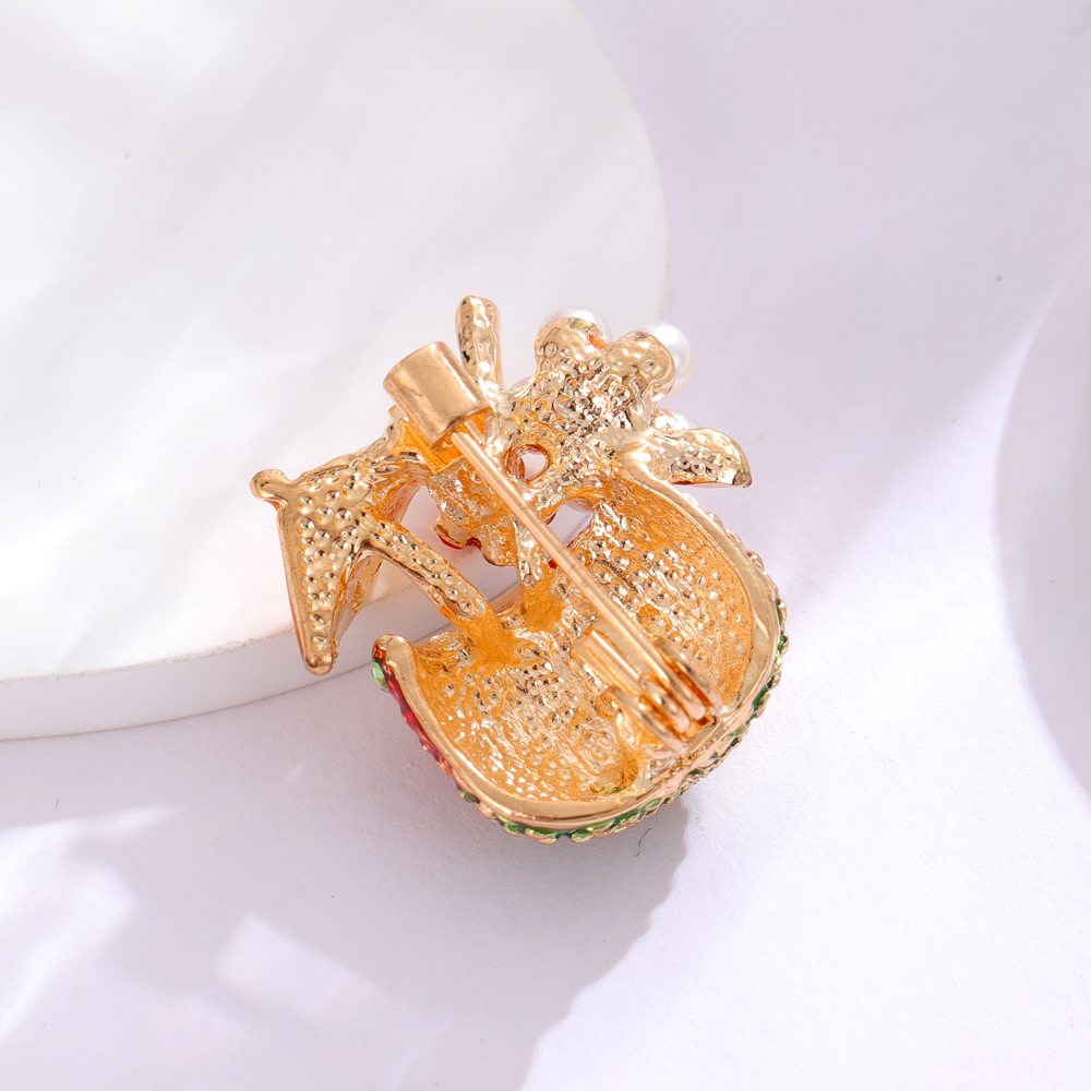 Retro Flor Aleación Embutido Diamantes De Imitación Mujeres Broches display picture 15