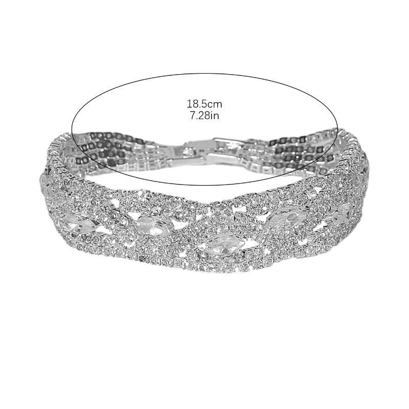 Simple Style Solid Color Rhinestone Women's Bracelets display picture 1