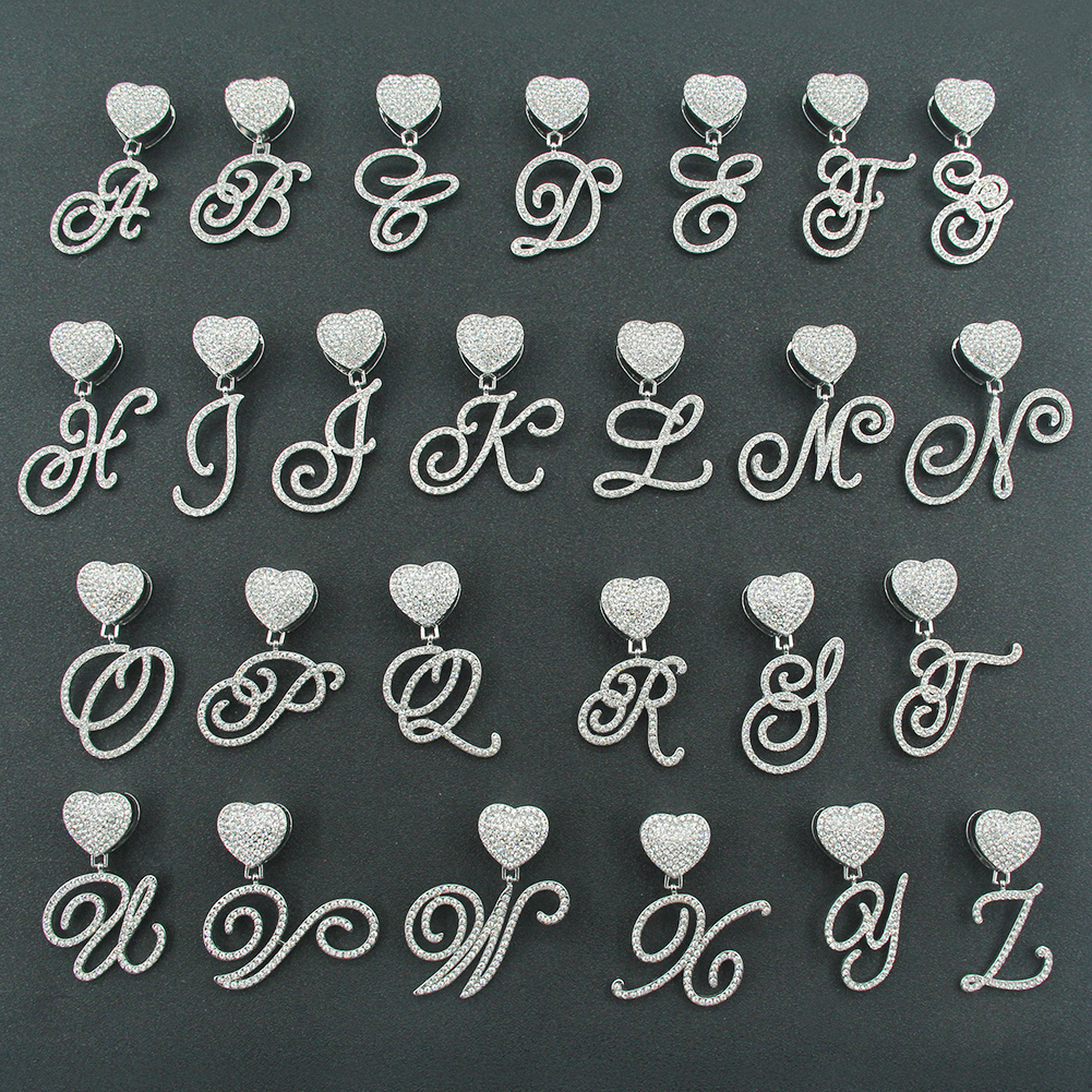 Simple Style Shiny Letter Alloy Inlay Rhinestones Unisex Charms Necklace display picture 1