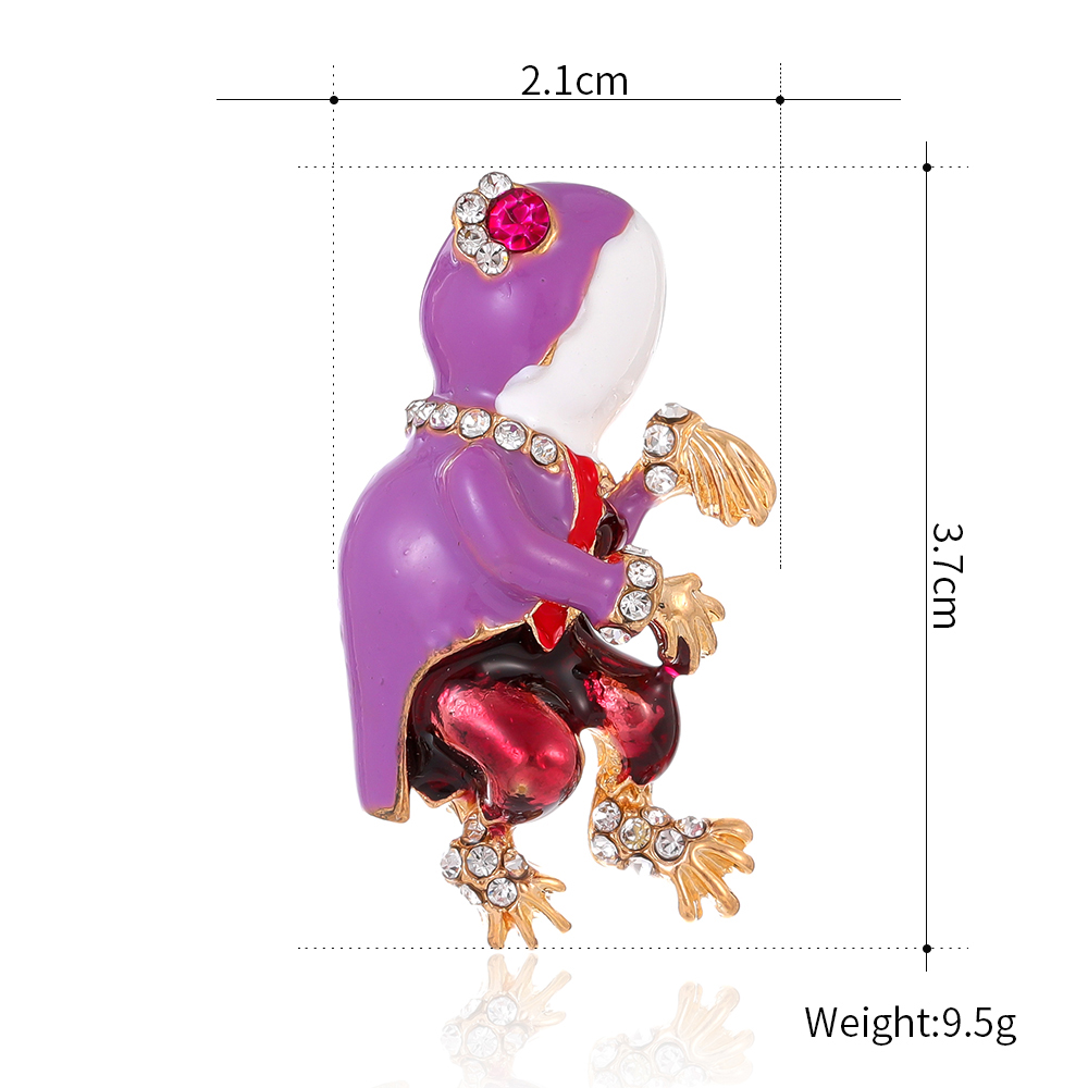 Rétro Oiseau Alliage Incruster Strass Femmes Corsage Broches display picture 5