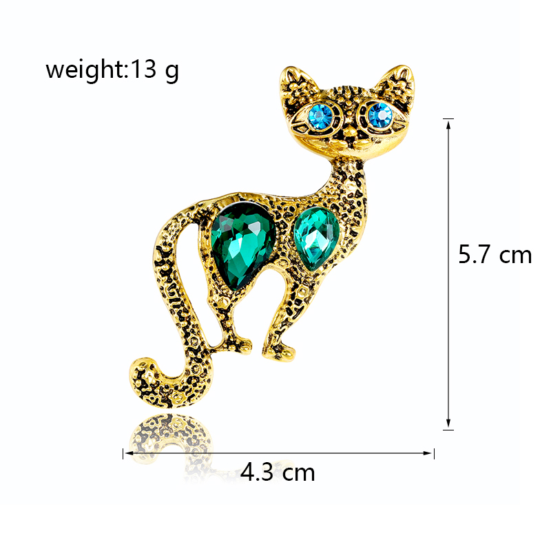 Rétro Oiseau Alliage Incruster Strass Femmes Corsage Broches display picture 17