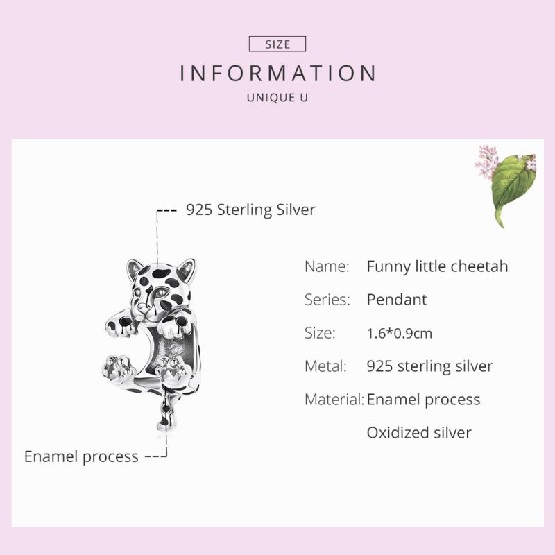 Casual Shiny Fox Unicorn Sterling Silver Inlay Zircon Jewelry Accessories display picture 23