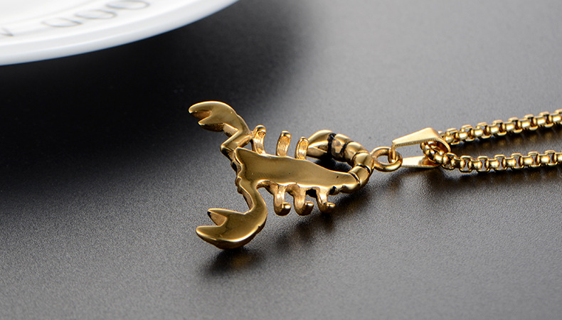 1 Piece Stainless Steel None 18K Gold Plated Scorpion display picture 3