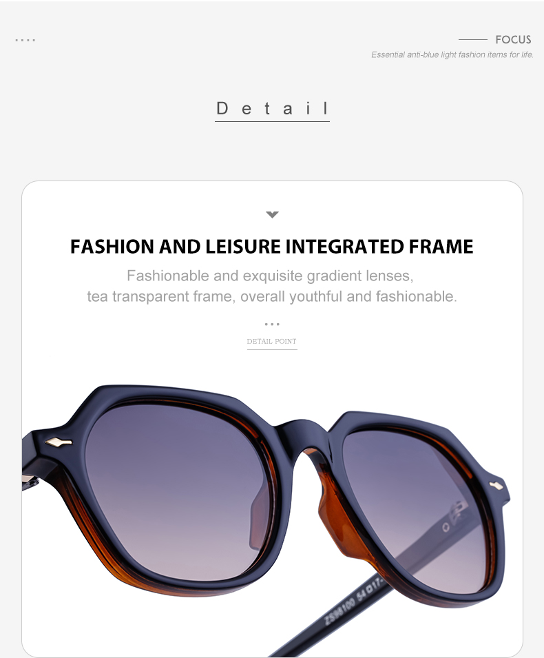 Modern Style Solid Color Pc Oval Frame Full Frame Glasses display picture 7