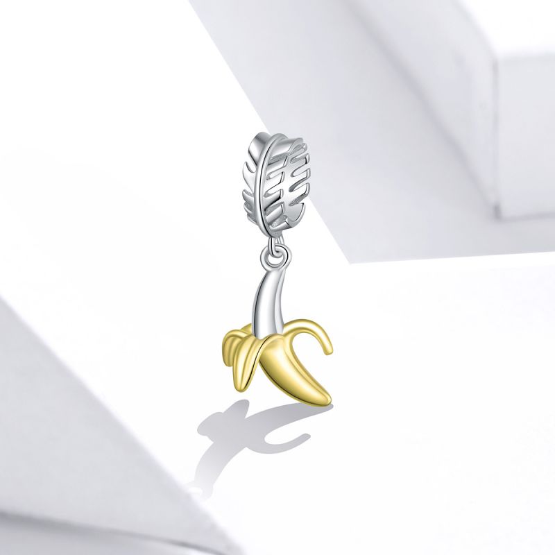 Casual Cute Bear Carrot Banana Sterling Silver Inlay Zircon Jewelry Accessories display picture 29