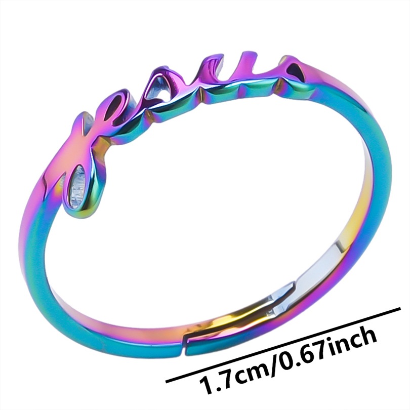 Großhandel Einfacher Stil Geometrisch Rostfreier Stahl Offener Ring display picture 9
