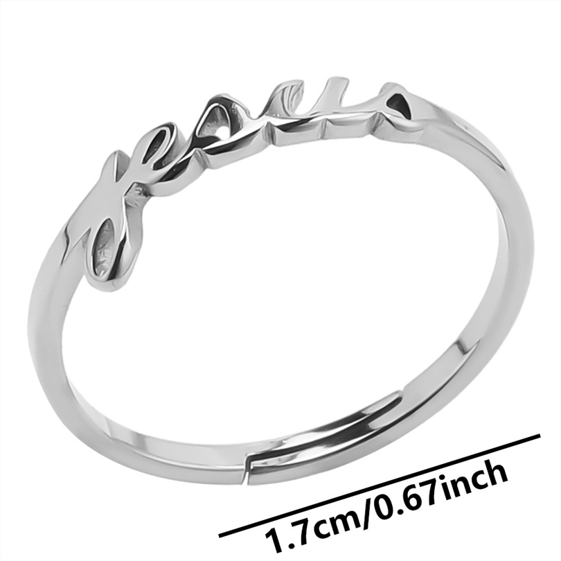 Wholesale Simple Style Geometric Stainless Steel Open Rings display picture 11