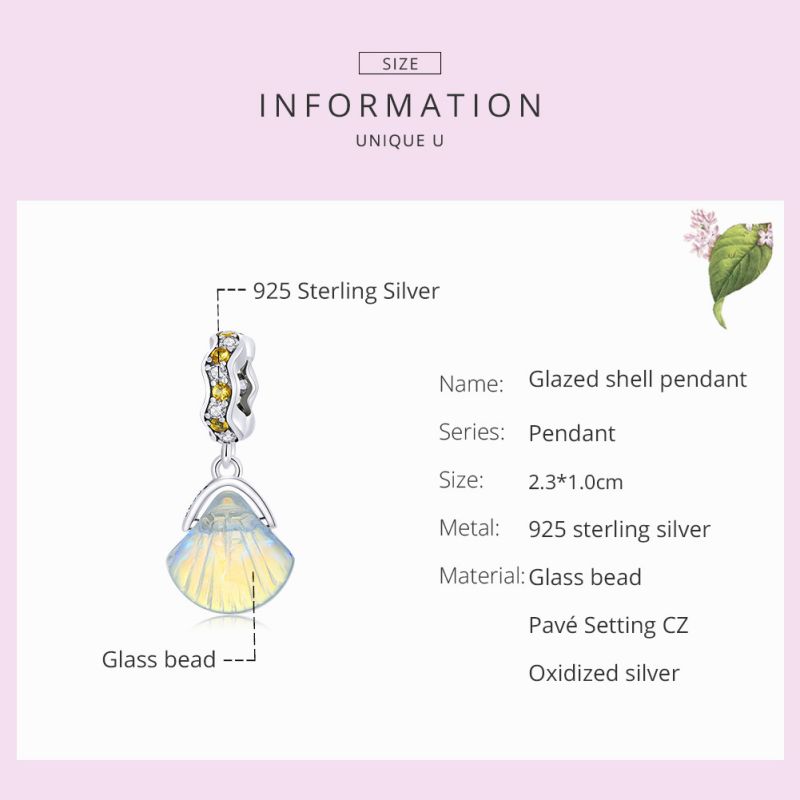 Casual Shiny Ocean Shell Sterling Silver Inlay Zircon Jewelry Accessories display picture 12