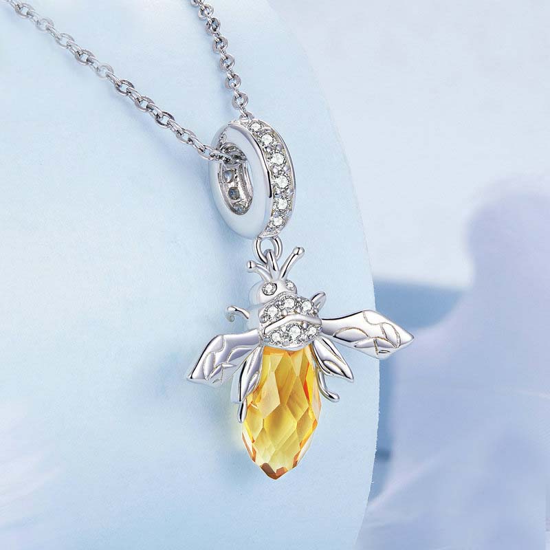 Casual Shiny Bee Sterling Silver Inlay Zircon Jewelry Accessories display picture 44