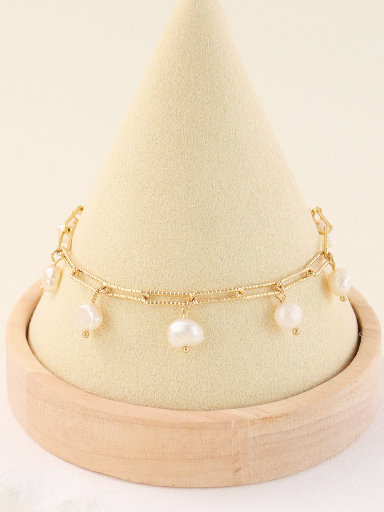 Lady Geometric Freshwater Pearl Necklace display picture 1