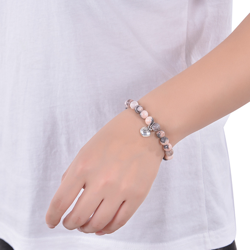 Simple Style Classic Style Round Agate Beaded Handmade Unisex Bracelets display picture 6
