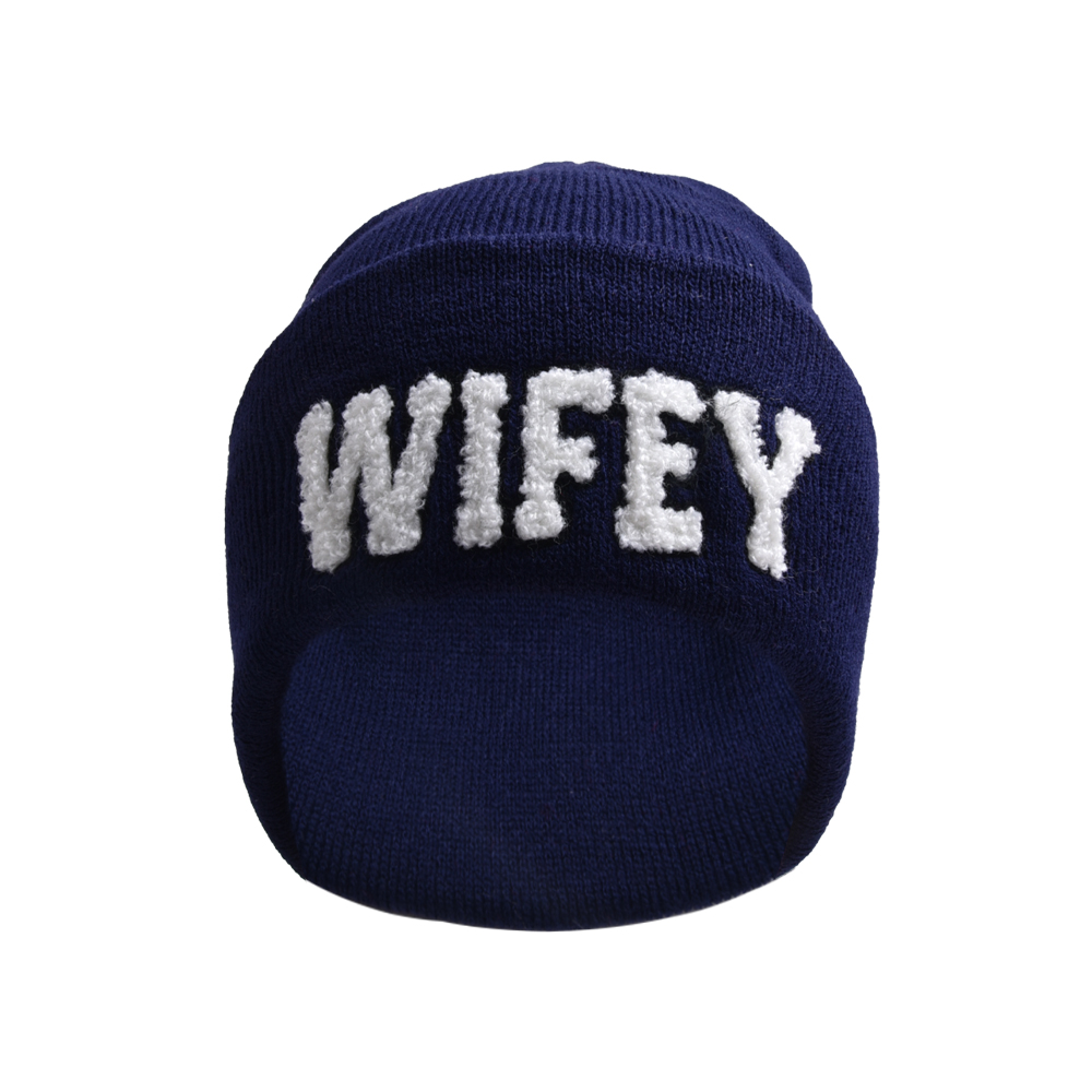امرأة تطريز رياضات رسالة تطريز إفيلس قبعة من الصوف display picture 36