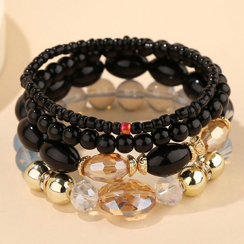 Bohemian Round Resin Beaded Women's Bracelets display picture 1