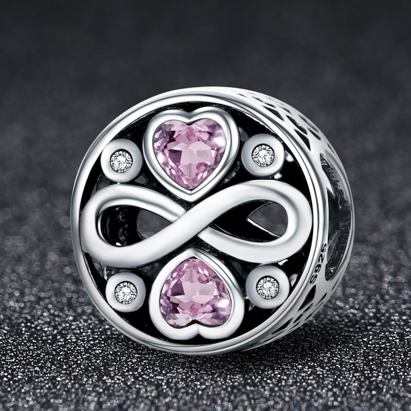 Casual Shiny Heart Shape Sterling Silver Inlay Zircon Jewelry Accessories display picture 1