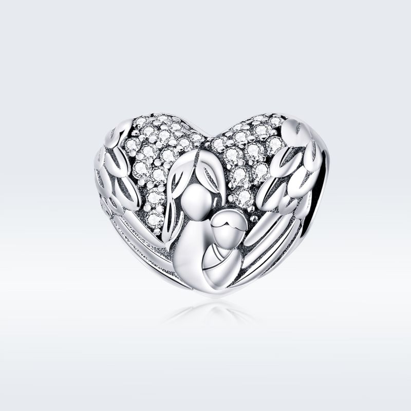 Casual Shiny Heart Shape Sterling Silver Inlay Zircon Jewelry Accessories display picture 12