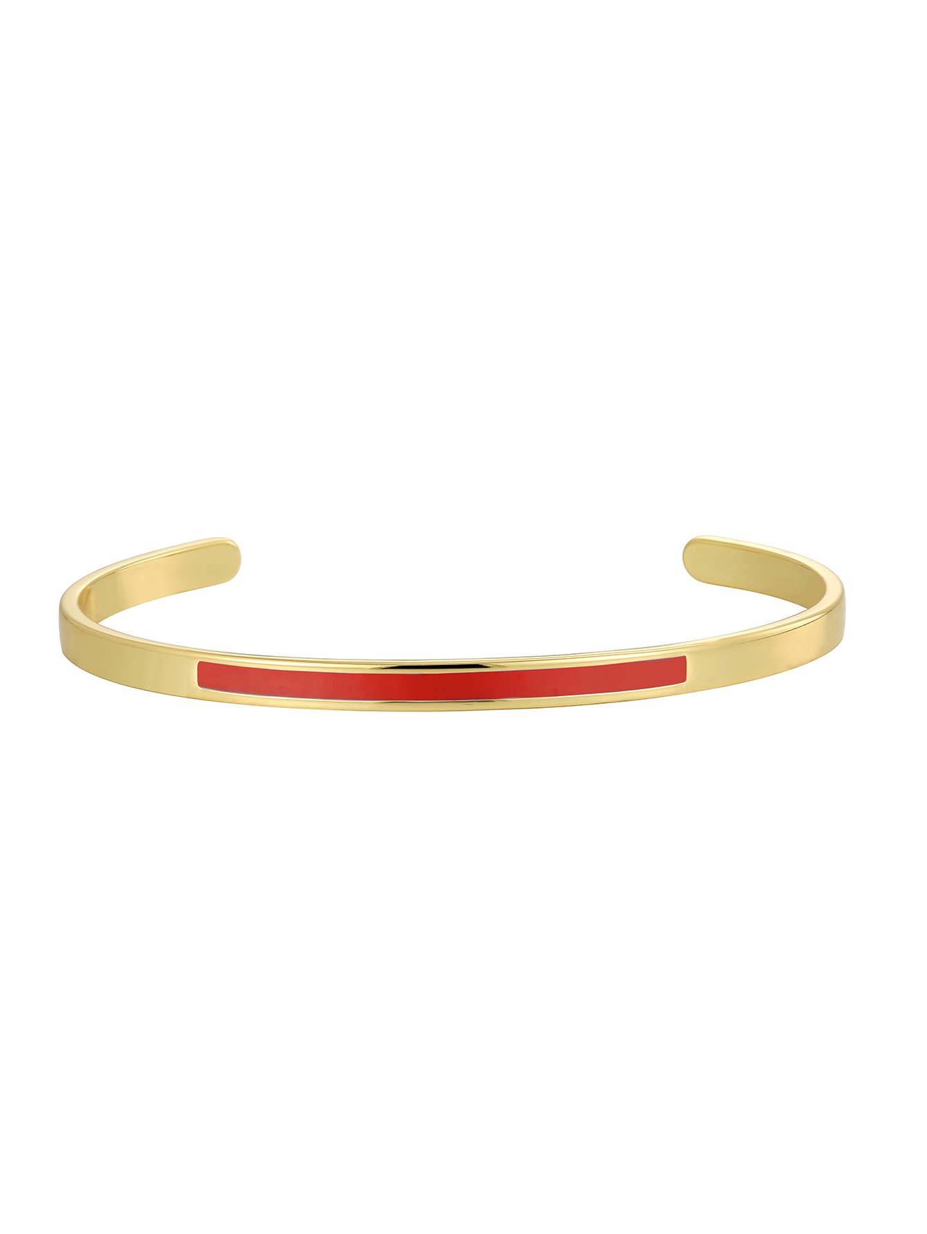 Simple Style Solid Color Copper Enamel Plating 18k Gold Plated Cuff Bracelets display picture 5