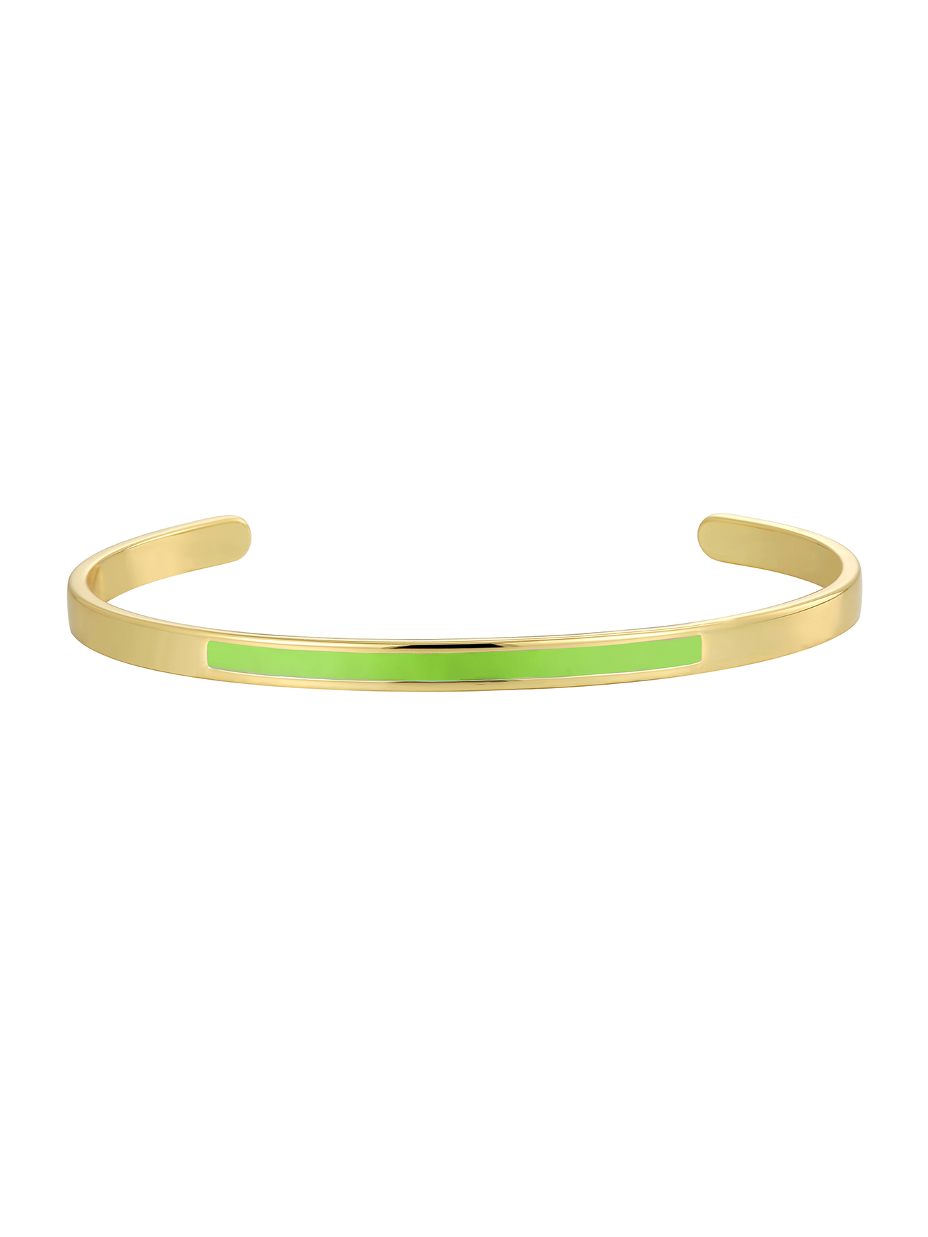 Simple Style Solid Color Copper Enamel Plating 18k Gold Plated Cuff Bracelets display picture 6
