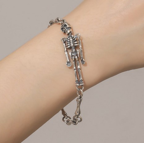 Cool Style Skull Alloy Plating Unisex Bracelets display picture 2