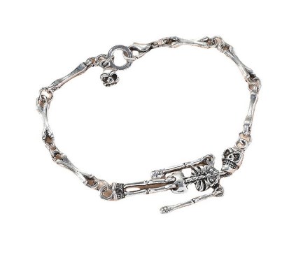 Cool Style Skull Alloy Plating Unisex Bracelets display picture 1