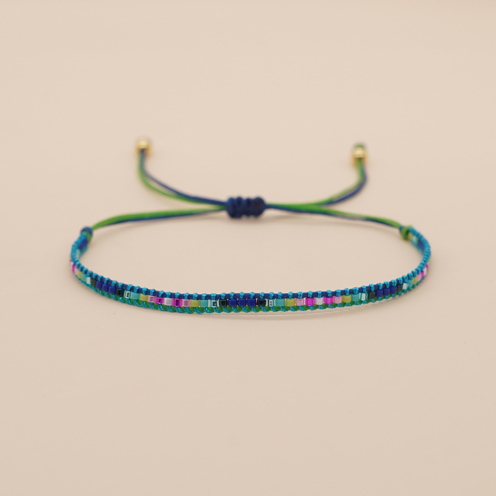 Bohemian Geometric Seed Bead Knitting Women's Bracelets display picture 7