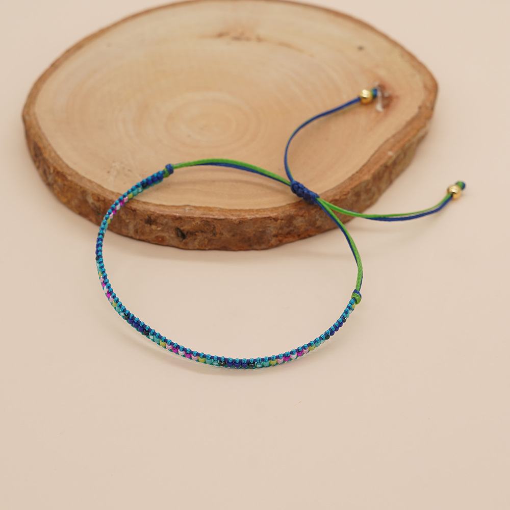 Bohemian Geometric Seed Bead Knitting Women's Bracelets display picture 12