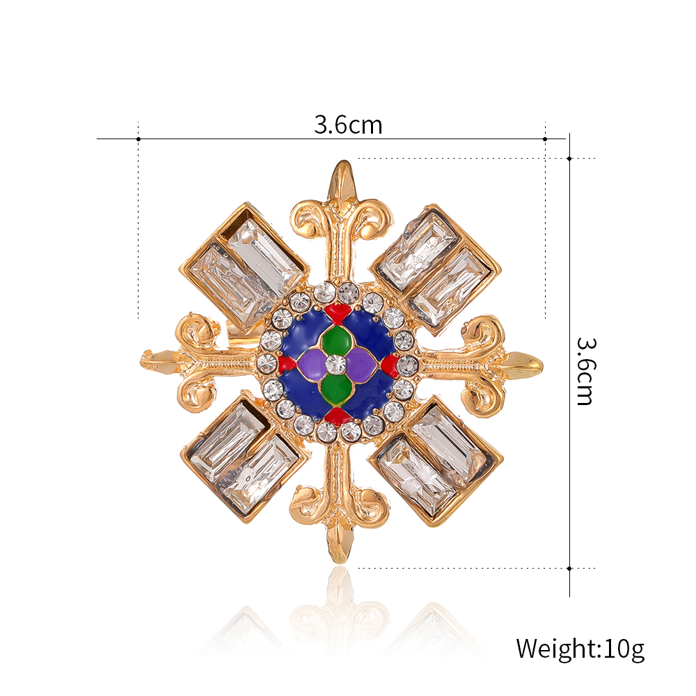 Elegant Dame Weinglas Regenschirm Legierung Inlay Strasssteine Frau Broschen display picture 11