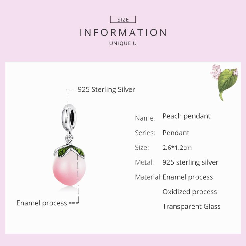 Casual Sunflower Dinosaur Peach Sterling Silver Inlay Glass Zircon Jewelry Accessories display picture 33