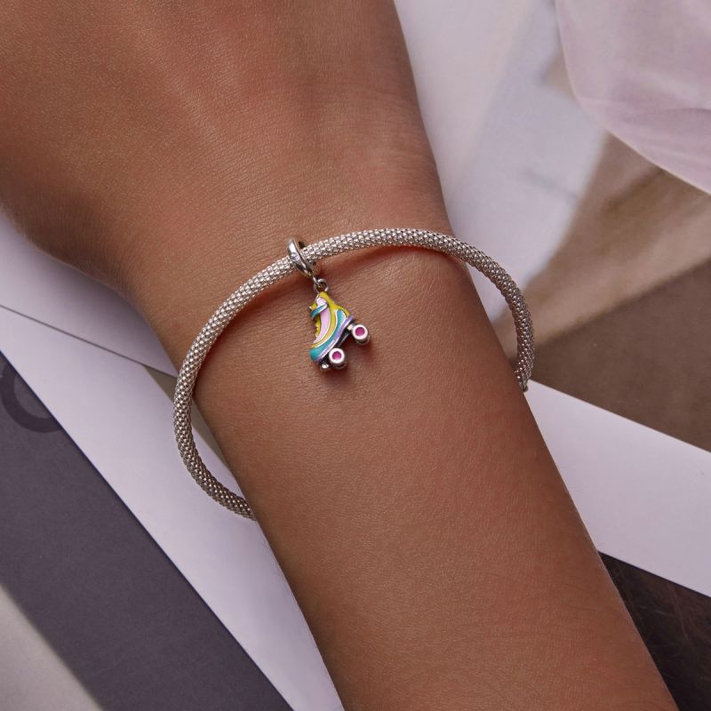 Casual Shiny Colorful Sterling Silver Inlay Zircon Jewelry Accessories display picture 8
