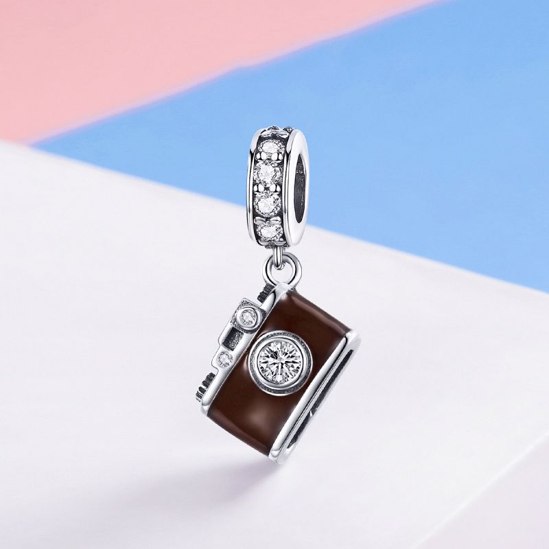 Casual Sunflower Dinosaur Peach Sterling Silver Inlay Glass Zircon Jewelry Accessories display picture 48