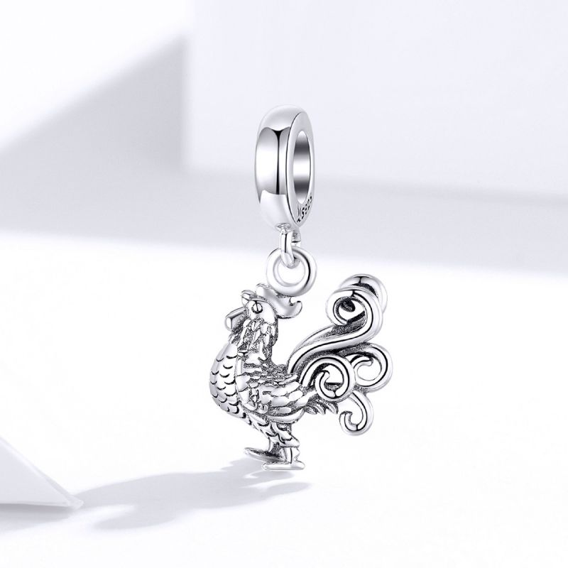 Casual Shiny Animal Sterling Silver Inlay Zircon Jewelry Accessories display picture 1