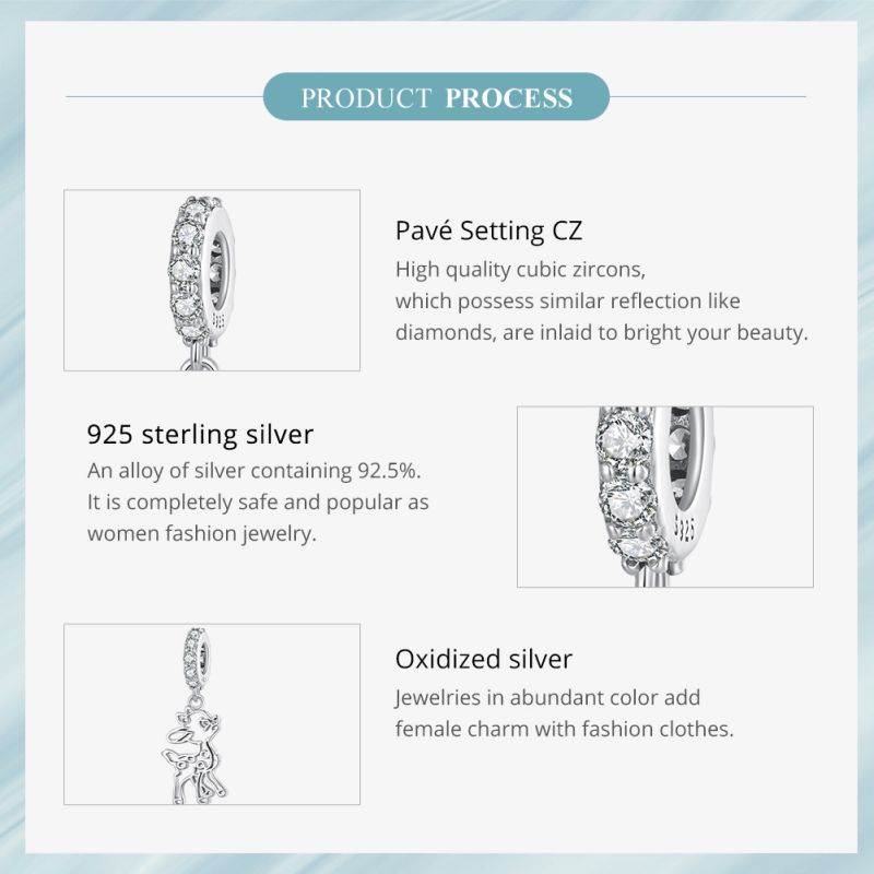 Casual Shiny Animal Sterling Silver Inlay Zircon Jewelry Accessories display picture 21
