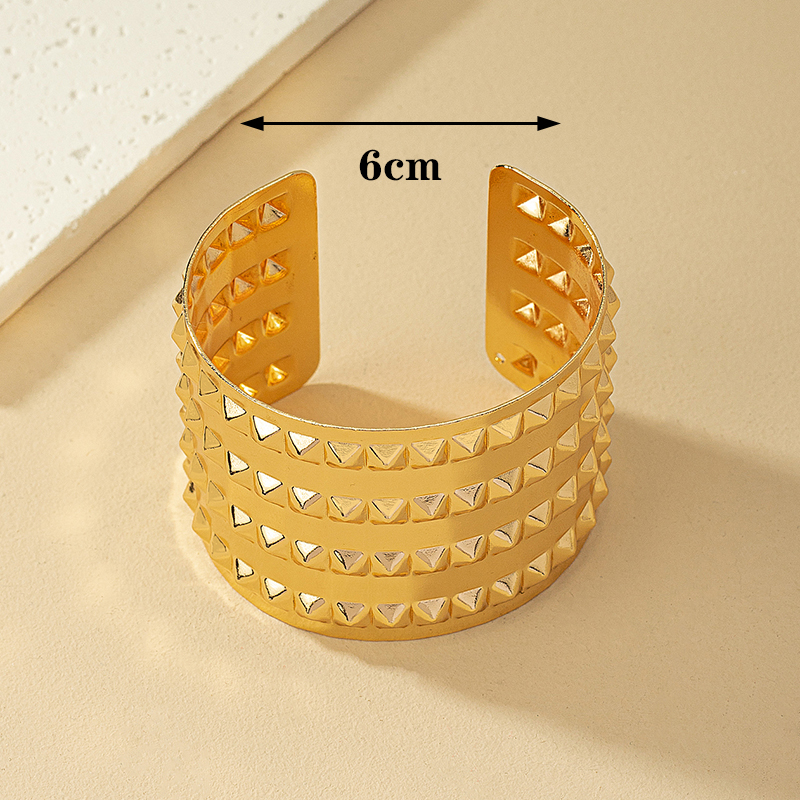 Brillant Treillis Ferroalliage Placage Femmes Bracelet display picture 3