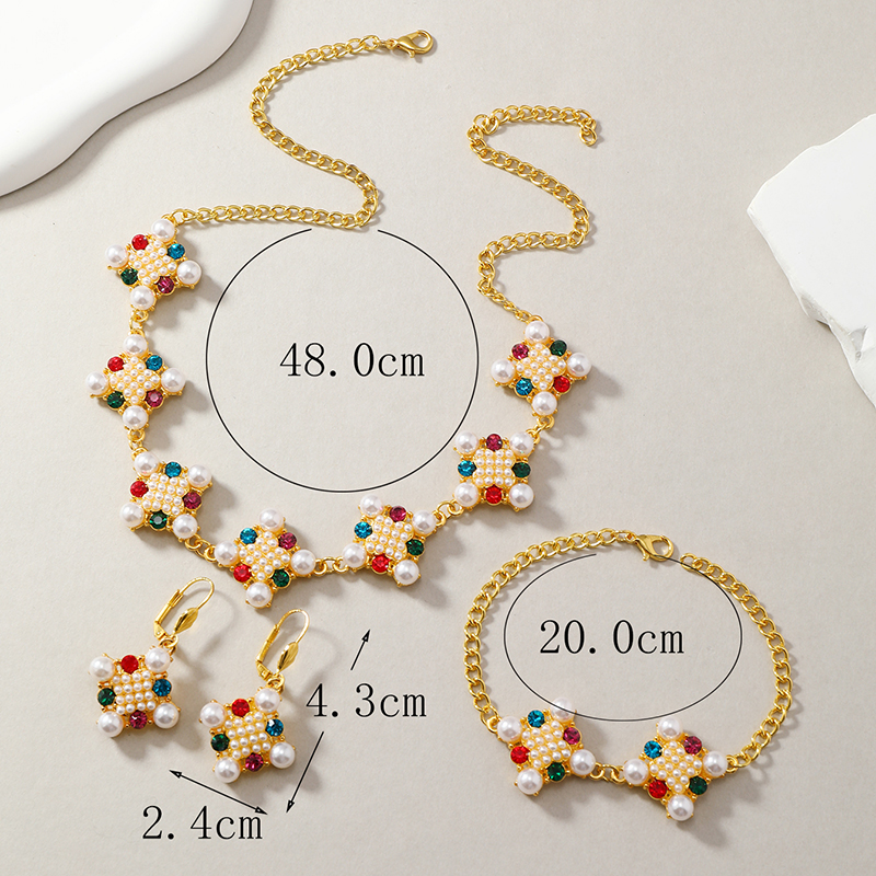 Cute Luxurious Bridal Color Block Alloy Plating Hollow Out Inlay Rhinestones Gold Plated Women's Jewelry Set display picture 7