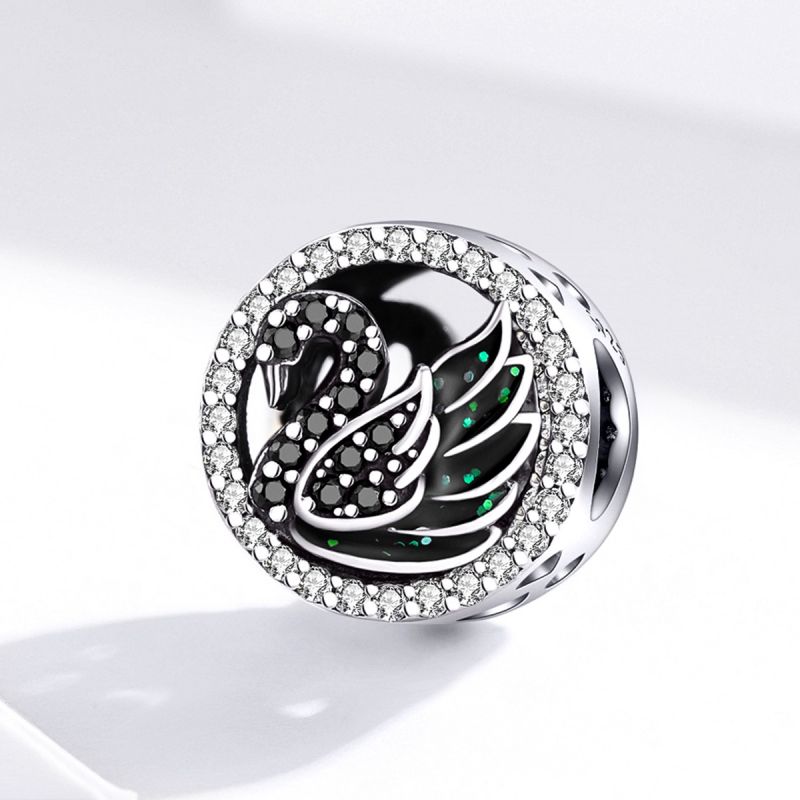 Casual Shiny Round Sterling Silver Inlay Zircon Jewelry Accessories display picture 10