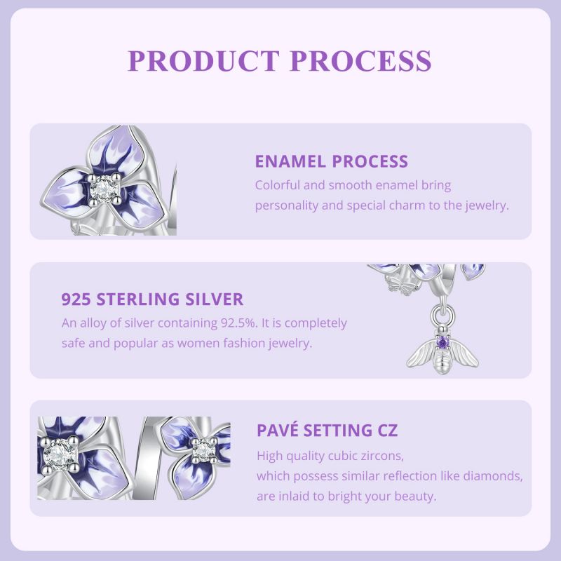 Casual Cute Heart Shape Flower Butterfly Sterling Silver Inlay Zircon Jewelry Accessories display picture 13
