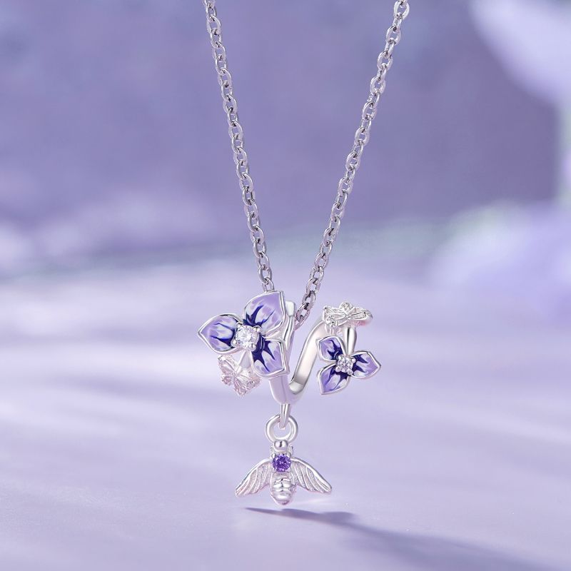 Casual Cute Heart Shape Flower Butterfly Sterling Silver Inlay Zircon Jewelry Accessories display picture 16