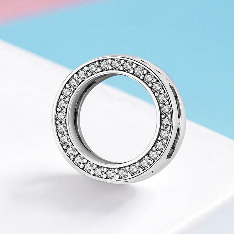 Casual Round Heart Shape Sterling Silver Inlay Zircon Jewelry Accessories display picture 62