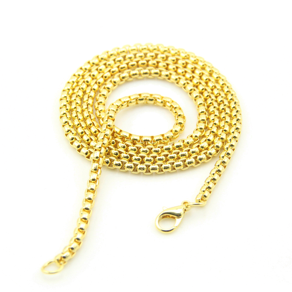Simple Style Solid Color Alloy Men's Necklace display picture 1