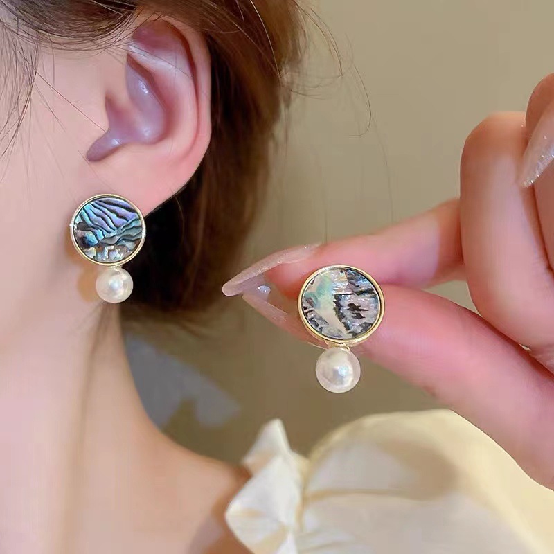 Bijoux En Gros Style Simple Rond Alliage Boucles D'oreilles display picture 3