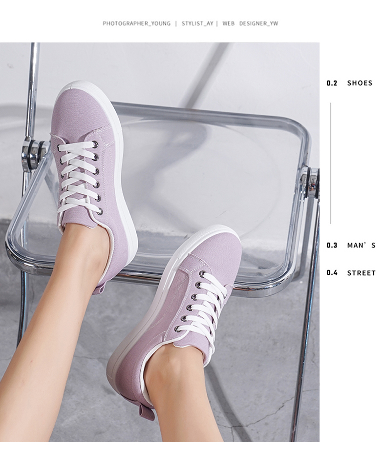 Unisex Commute Solid Color Round Toe Casual Shoes Canvas Shoes display picture 2